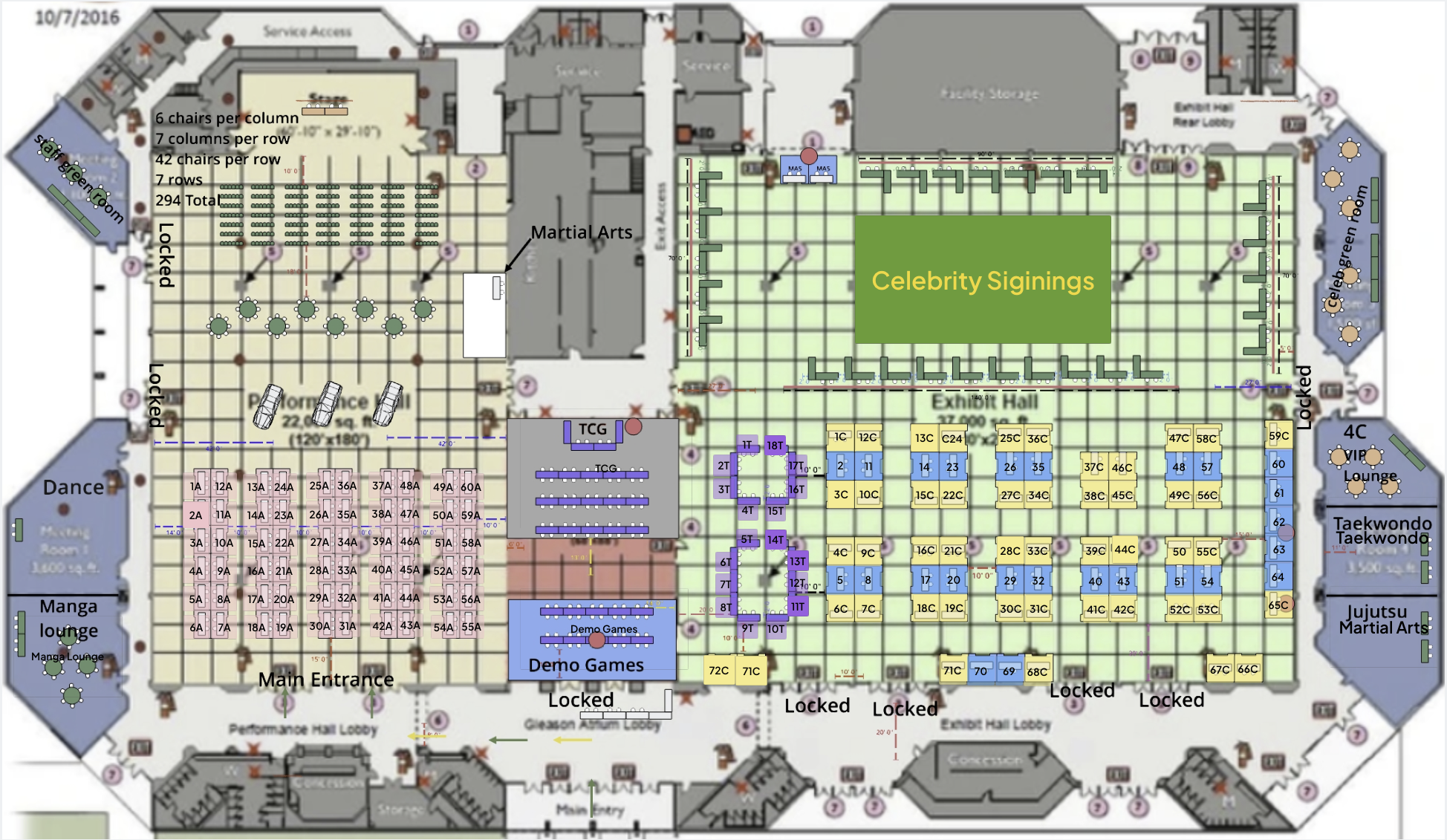 ToonFusion Oregon 2026 floor map